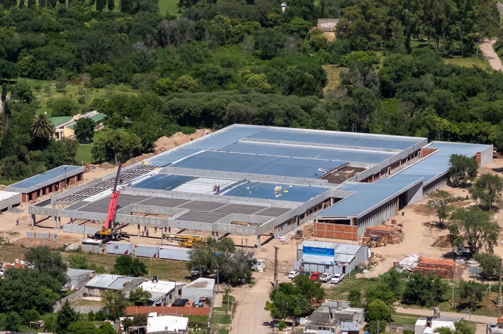 Impresionante avance en Bell Ville: así luce por dentro el nuevo Hospital Regional que ya tiene casi un 40% de la obra terminada