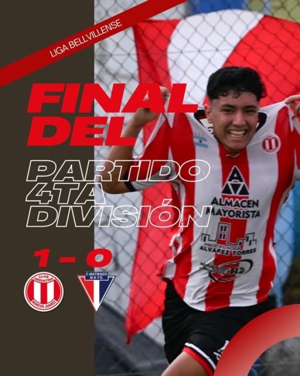 Argentino se quedó con el primer final en Cuarta División al superar a Matienzo 1 a 0