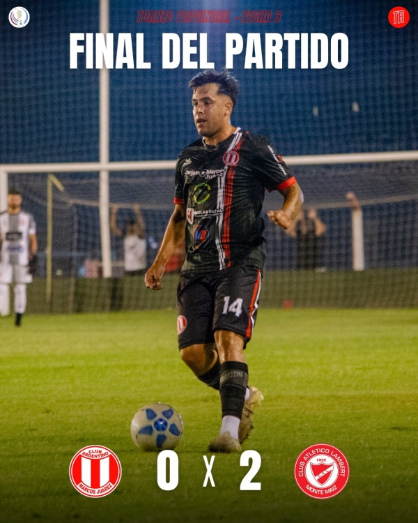 Argentino no pudo ante Lambert y el Torneo Provincial quedó al rojo vivo
