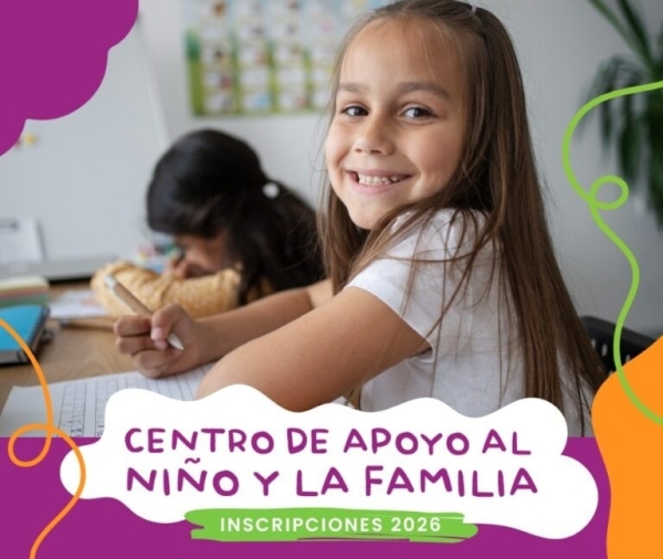 Últimos días para anotarse en el Centro de Apoyo al Niño y la Familia: hasta el 27 de febrero