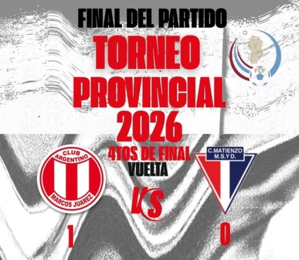 Provincial de Clubes: Argentino ganó en Monte Buey y es semifinalista