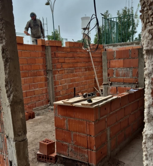 Club Argentino: Nueva vereda y mejoras urbanas, una obra esperada y una fuerte apuesta al futuro