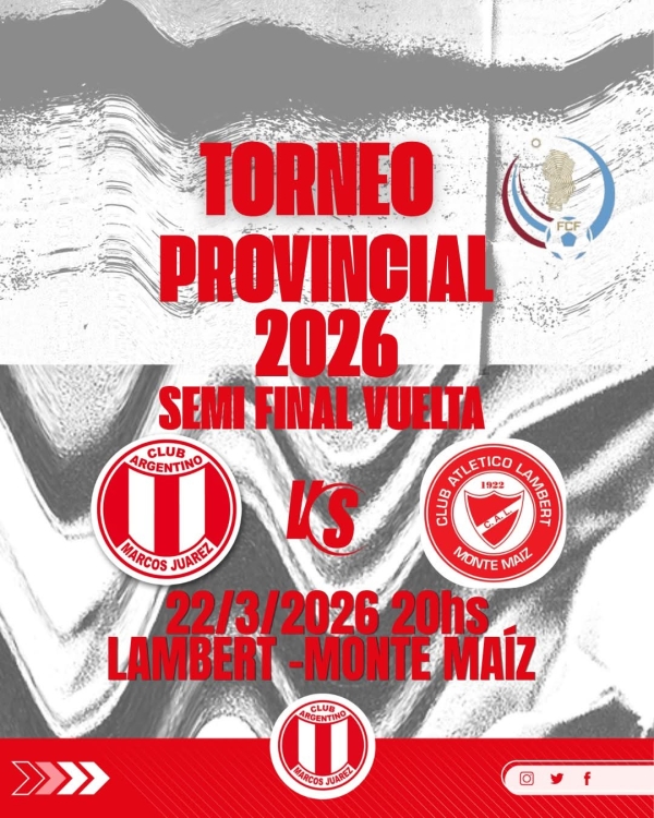 Argentino finalista del Torneo provincial con épica en Monte Maíz: triunfo 3 a 2 y definición por penales