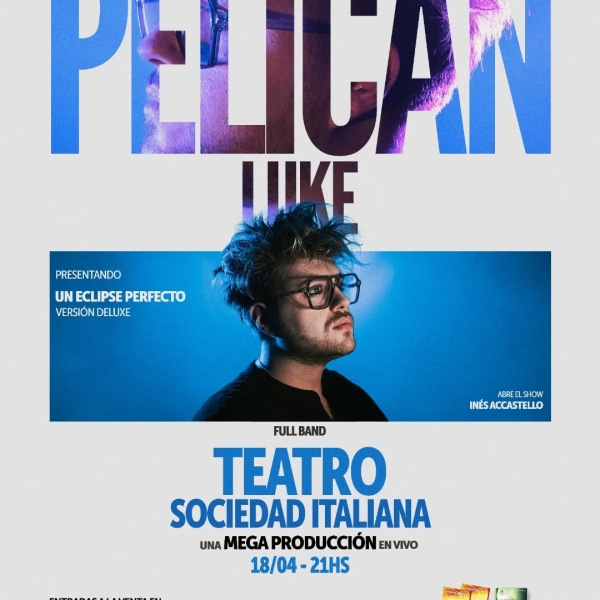 Lucas Paganoni presenta su disco completo en el Cine Teatro Italiano