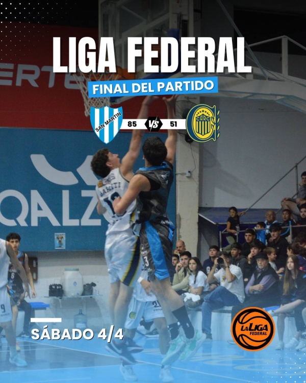 Leandro Graef con 20 puntos fue la figura en la demolición de San Martín a Rosario Central en la Liga Federal