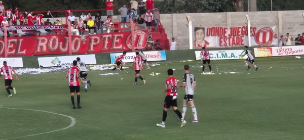 Argentino festejó el titulo provincial y su primer victoria en el Apertura ante Sarmiento 3 a 2