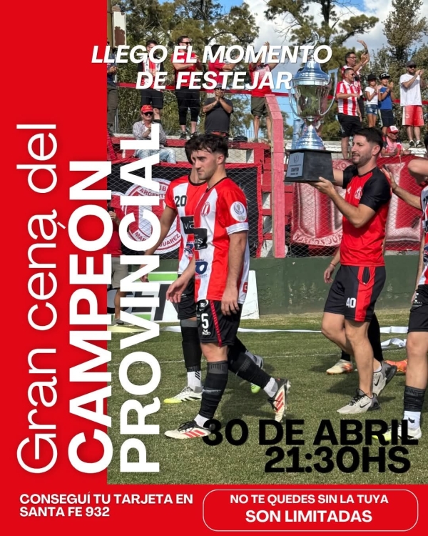 Cena de campeones el 30 de abril: una celebración para toda la familia albirroja