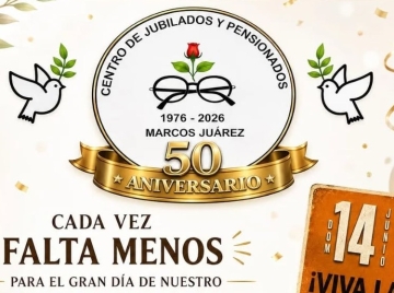 El Centro de Jubilados invita a un concierto gratuito por su 50° aniversario con la Banda José Cesanelli
