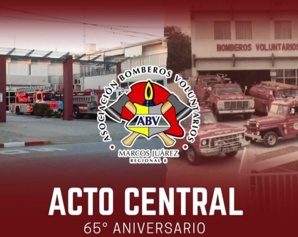 Este sábado Bomberos Voluntarios celebrará sus 65 años con un desfile bomberil en Marcos Juárez