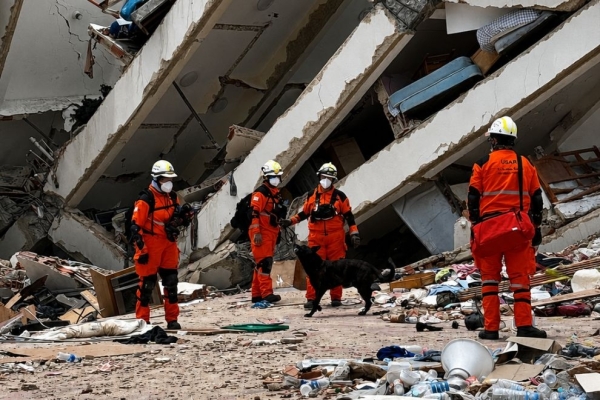 Brigadistas cordobeses ya trabajan en la zona afectada por el terremoto en Venezuela