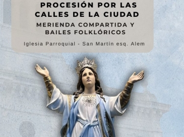 Marcos Juárez celebra sus fiestas patronales con misa, procesión y actividades comunitarias