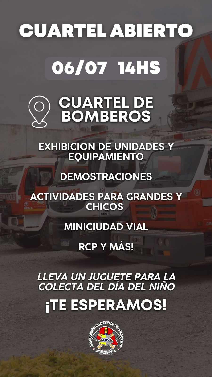 “El combustible del bombero es el abrazo”: 64 años de historia de Bomberos Voluntarios de Marcos Juárez
