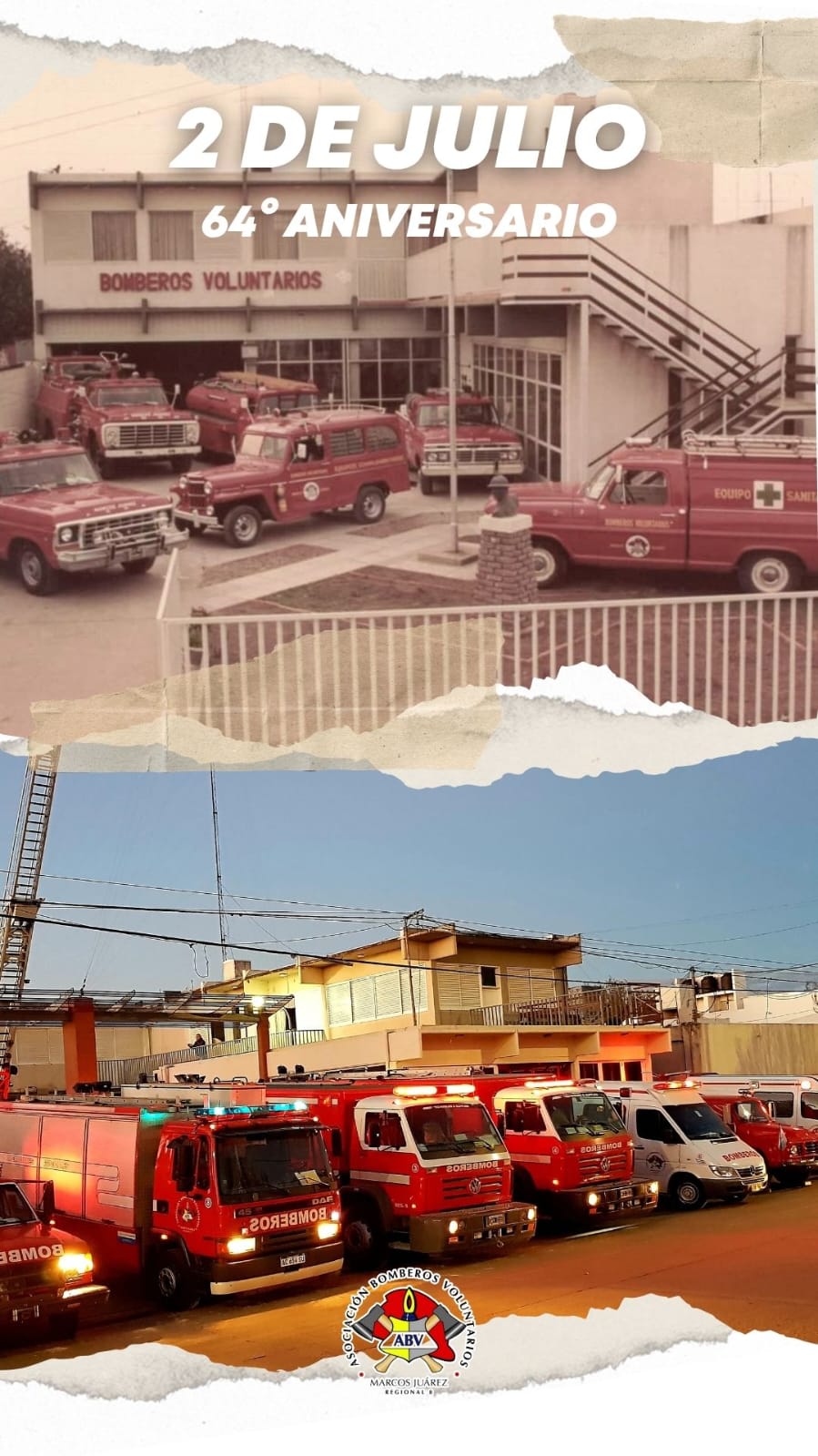 “El combustible del bombero es el abrazo”: 64 años de historia de Bomberos Voluntarios de Marcos Juárez
