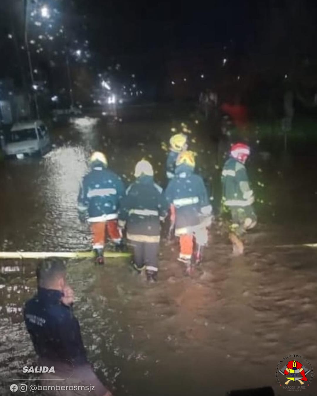 16 personas fueron evacuadas en Marcos Juárez tras la tormenta de Santa Rosa