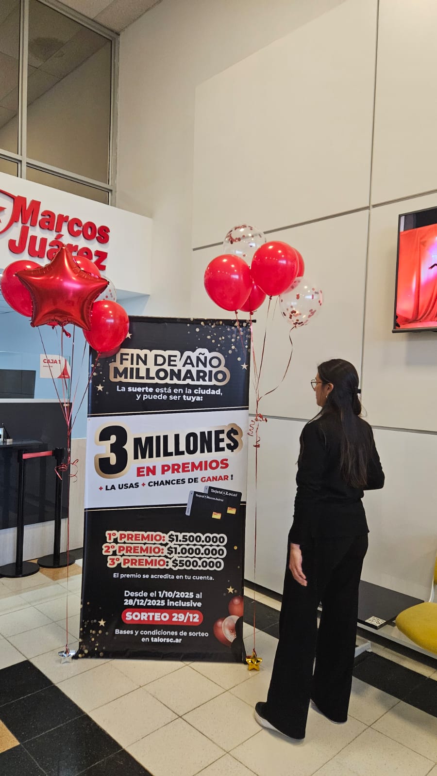 Fin de Año Millonario con Tarjeta Marcos Juárez repartirá $3 millones en premios