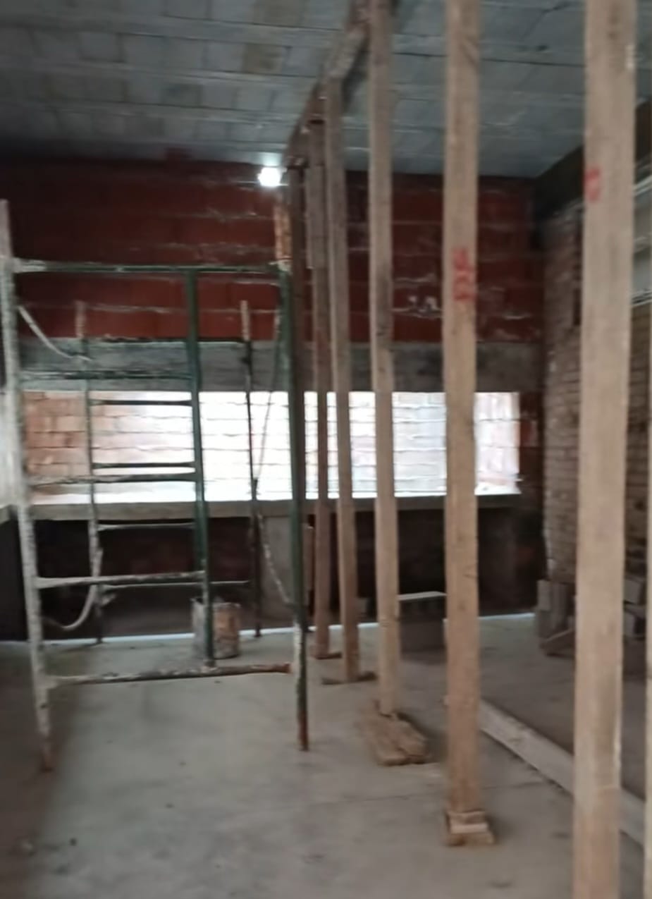 Avanza la construcción del nuevo quincho del Club Villa Argentina