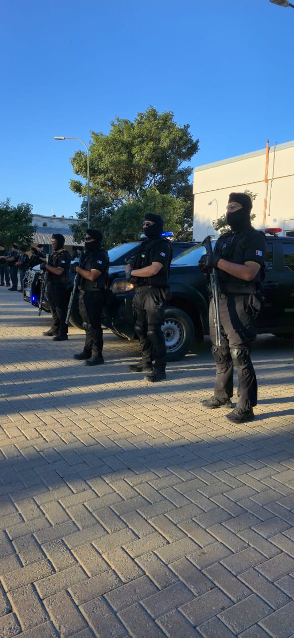 Secuestran 20 motocicletas y detienen a dos personas en operativo interfuerza en Marcos Juárez