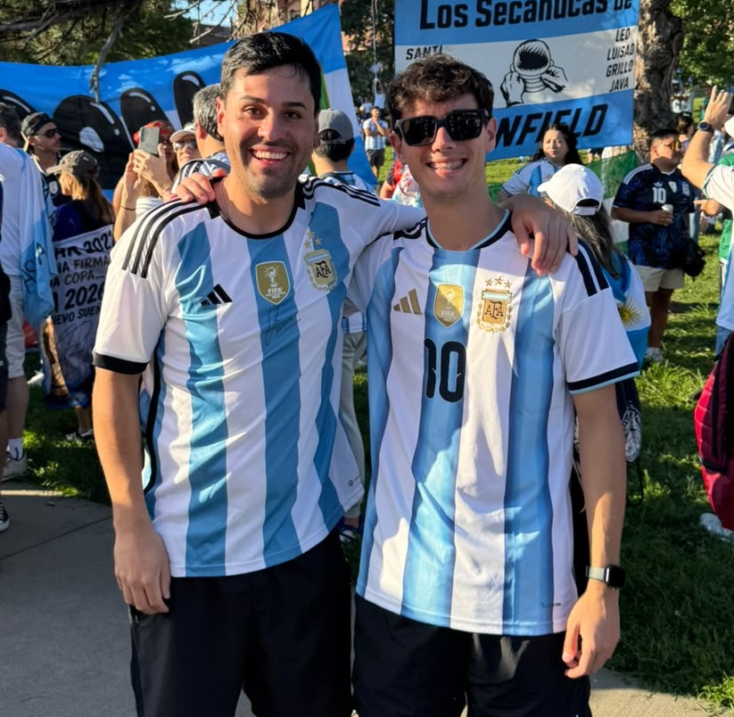 Desde Marcos Juárez al Mundial: Martín Álvarez cumple el sueño de ver a Messi en Kansas