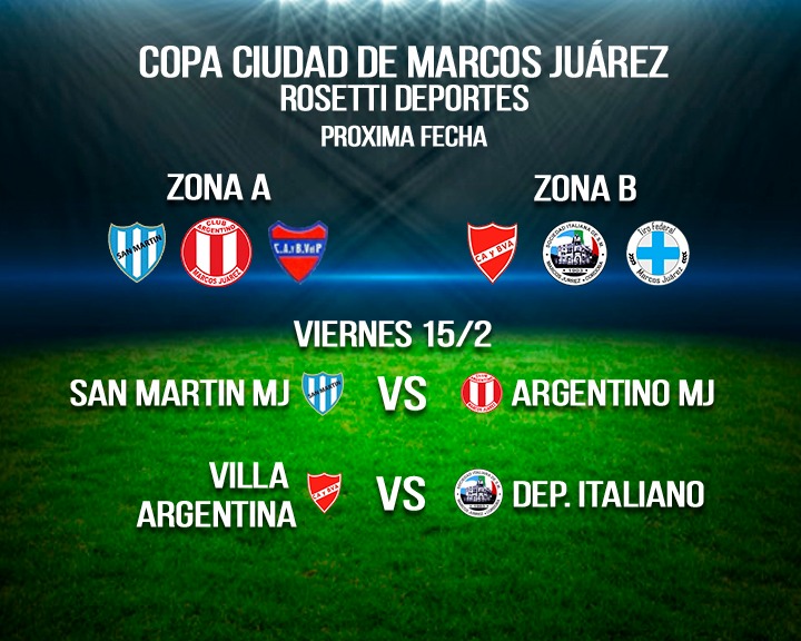 Argentino goleò en la segunda fecha Copa Ciudad de Marcos Juárez
