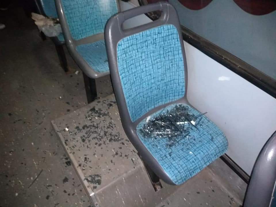 Apedrearon el ómnibus del Centro Deportivo Roca en Ordoñez