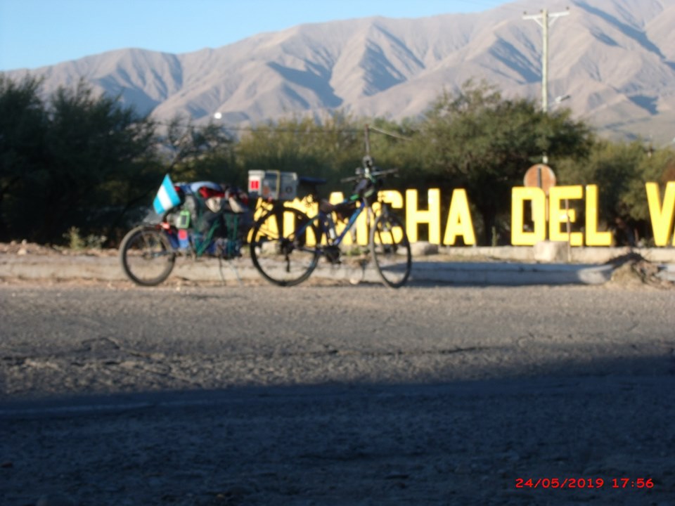 Marcosjuarense que recorrió en bicicleta  más de 1000 kilómetros hasta Icaño