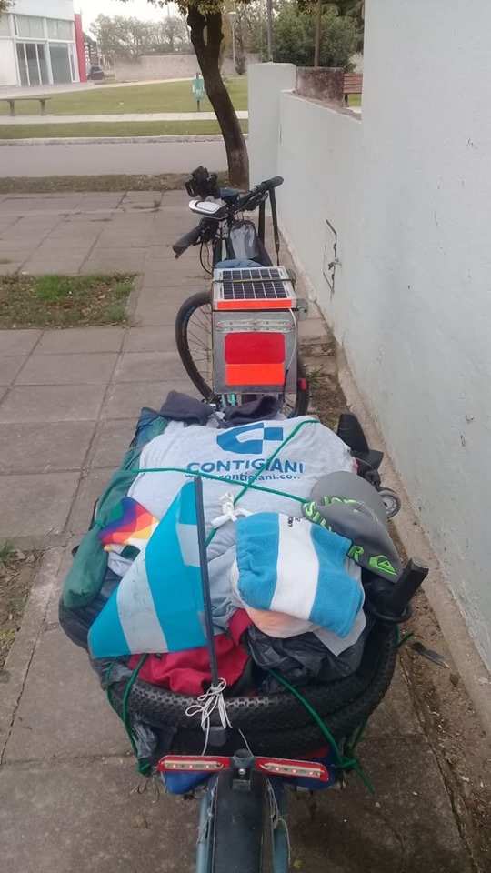 Marcosjuarense que recorrió en bicicleta  más de 1000 kilómetros hasta Icaño