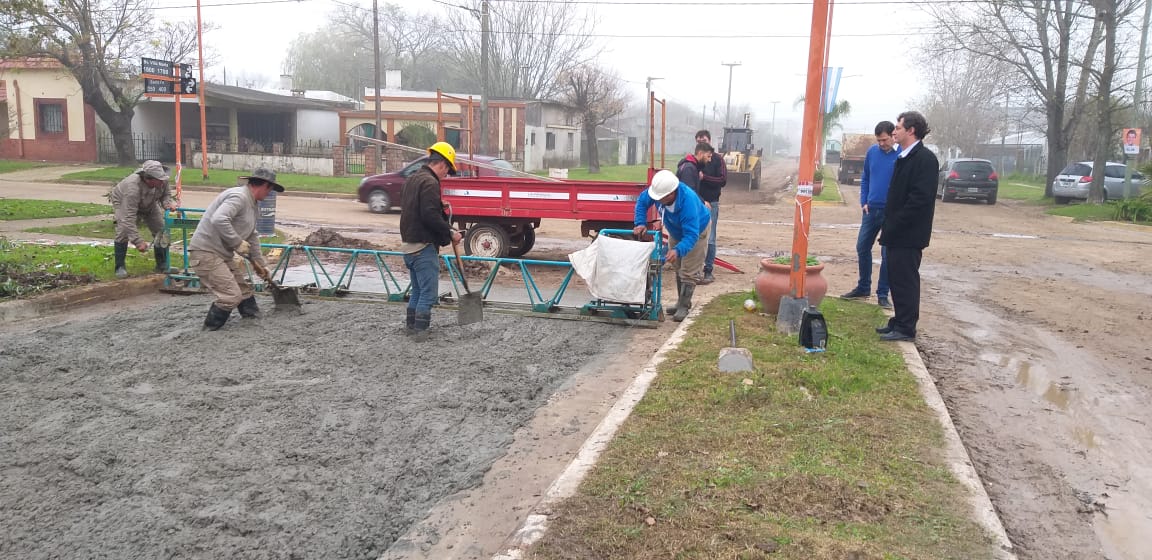 Armstrong: se inició la pavimentación del Bv. Villa María
