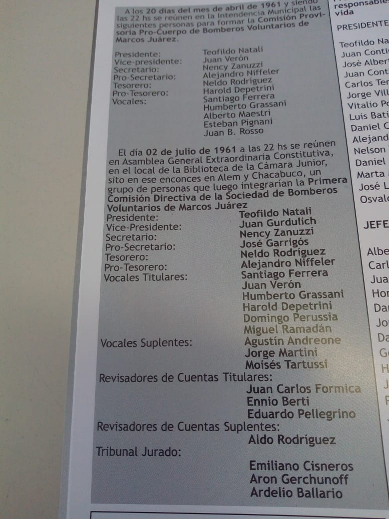59° aniversario de Bomberos Voluntarios: “La asociación es de todos los marcosjuarenses”

