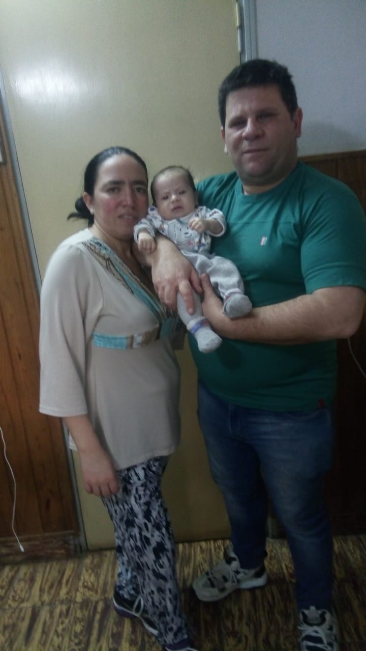 Gabriel Peralta se reencontró con su familia luego de casi un mes