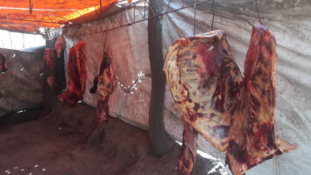 Detenido por faneamiento y comercialización ilegal de 270 kilos de carne