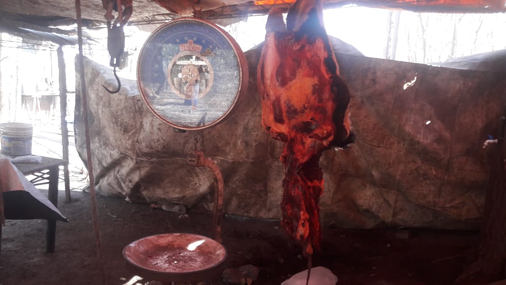 Detenido por faneamiento y comercialización ilegal de 270 kilos de carne