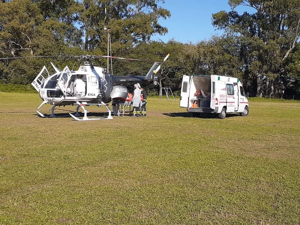 Primer traslado aéreo de un paciente de coronavirus 
