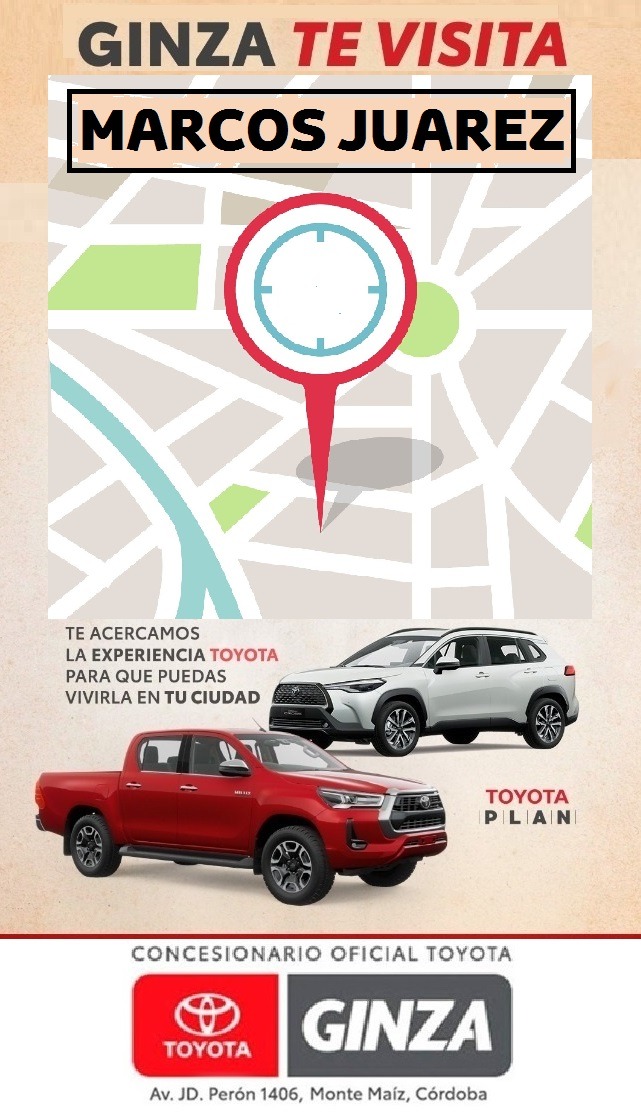 Toyota Ginza de Monte Maíz llegó a Marcos Juárez
