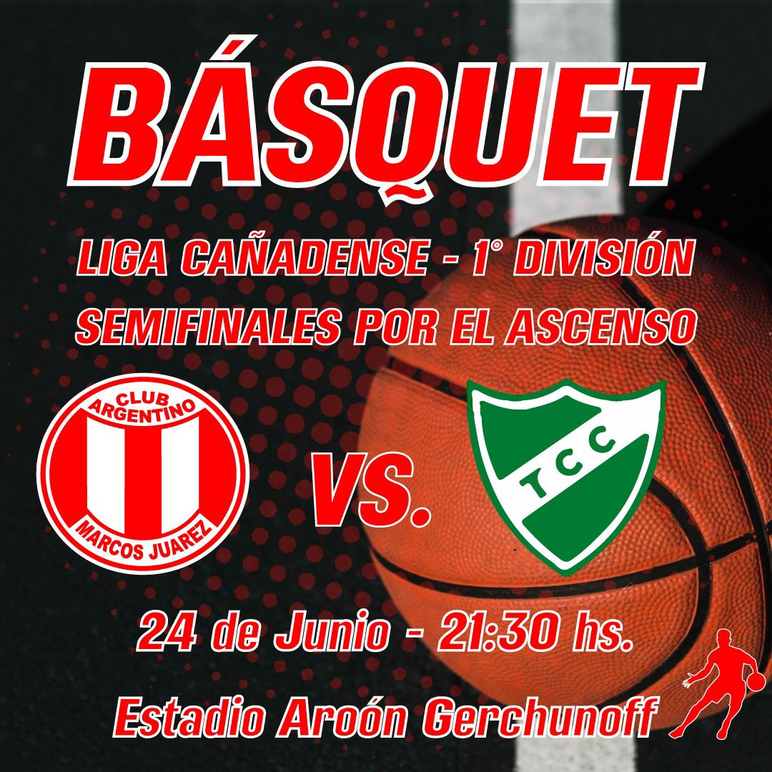 Argentino y San Martín definen este viernes la final por el Ascenso del Torneo de la Cañadense de básquet