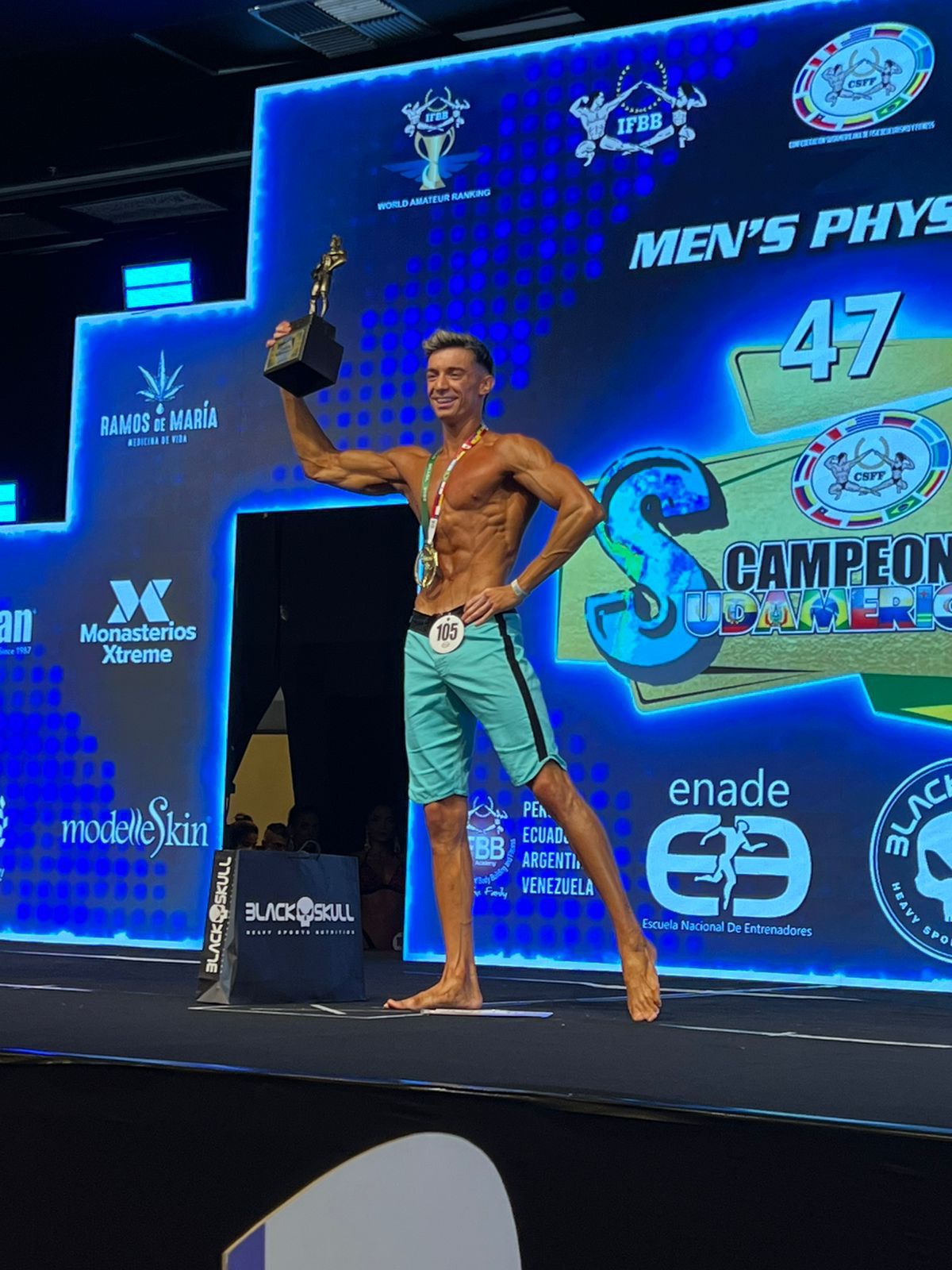 “Cuando uno entrena busca el bienestar, no sirve sufrir, hay que disfrutarlo”, dijo Tomás Amaya, campeón de fisicoculturismo 