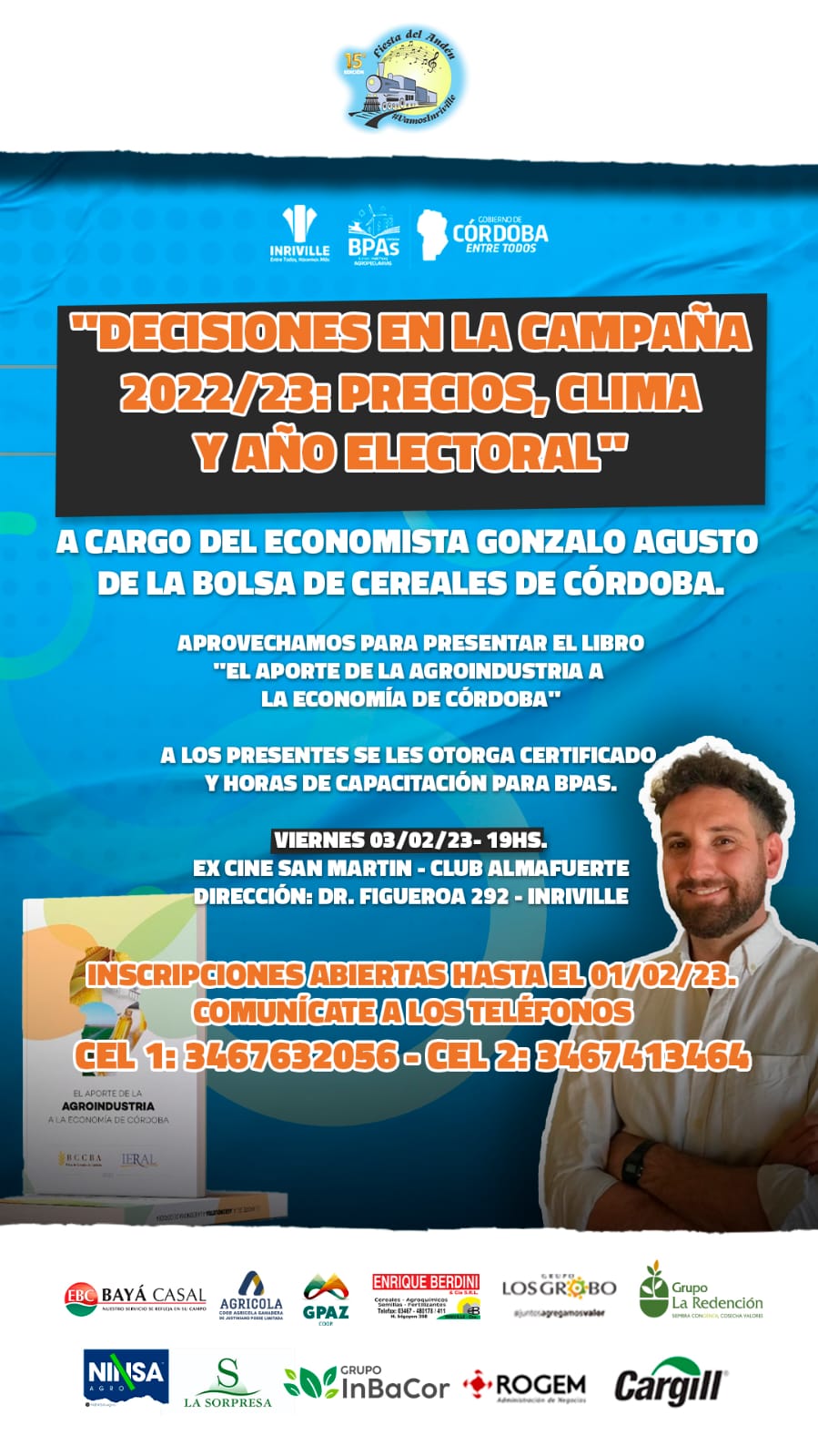 Fiesta del Andén 2023 con espectáculos de Dale Q Va, Destino San Javier y presencia del chef Christophe Krywonis