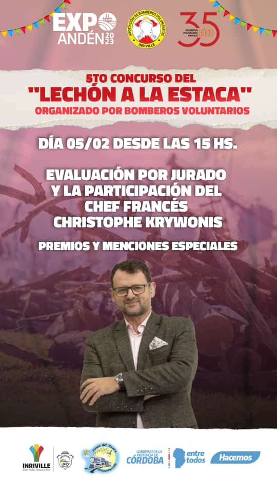 Fiesta del Andén 2023 con espectáculos de Dale Q Va, Destino San Javier y presencia del chef Christophe Krywonis