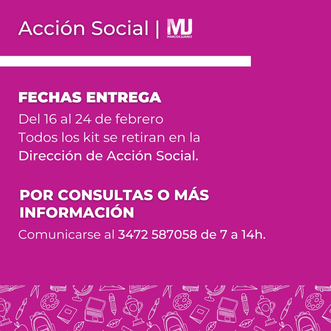 Entrega de Kits escolares para la vuelta al Cole