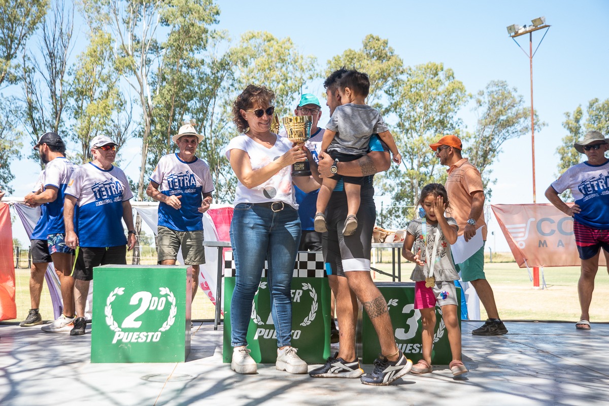 140 atletas participaron en el Tetratlón Marcos Juárez 2023