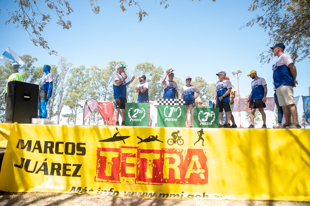 140 atletas participaron en el Tetratlón Marcos Juárez 2023