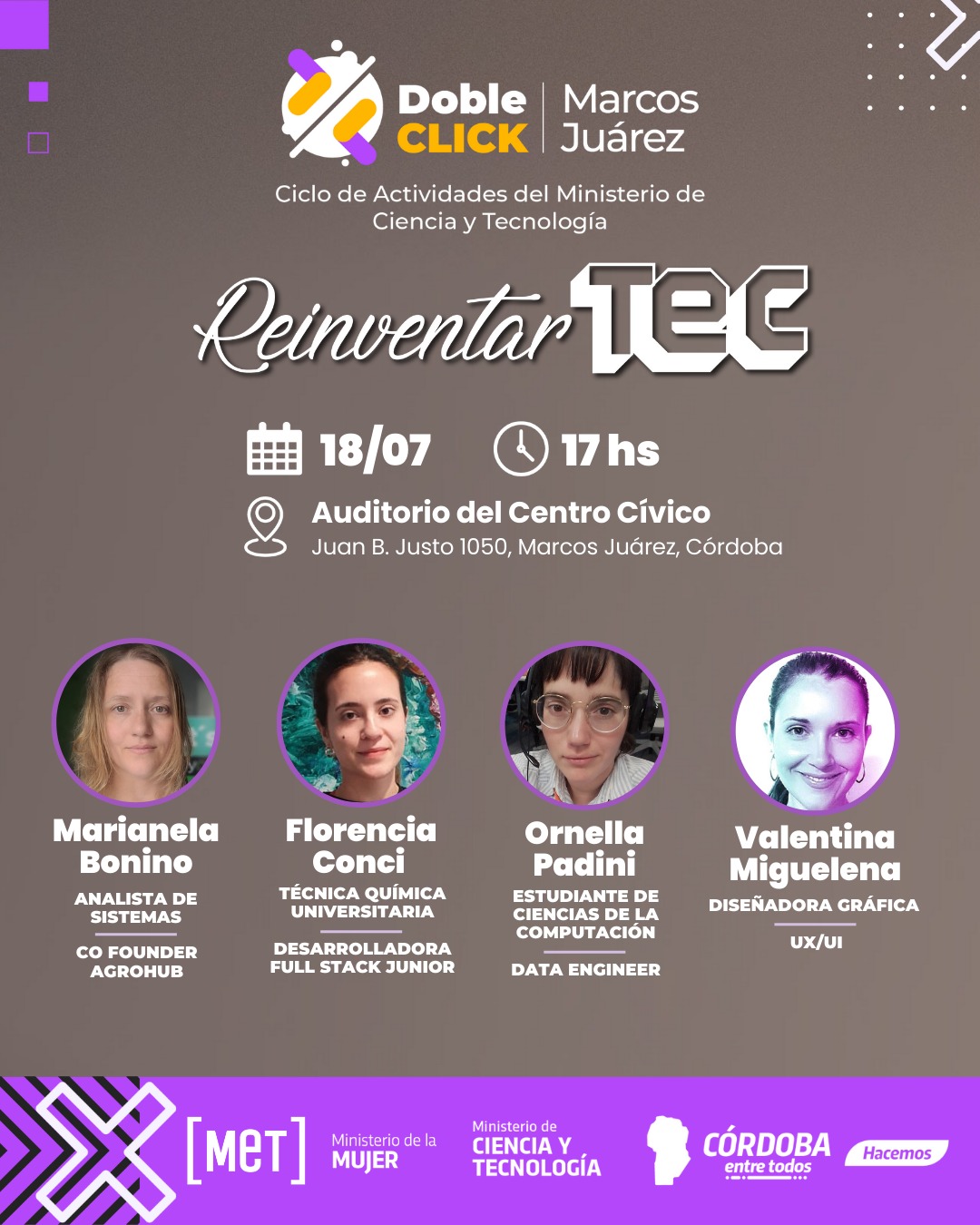 Charla dictada por Mujeres tech: ¿Cómo empezar a trabajar en tecnología?