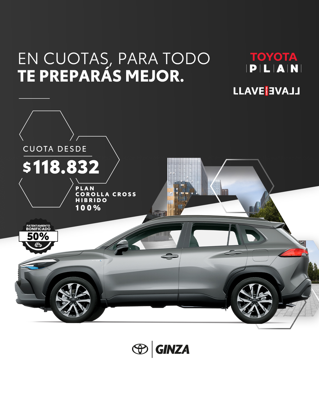 Ginza ofrece Toyota Plan, una financiación directa de fábrica para adquirir vehículos Toyota