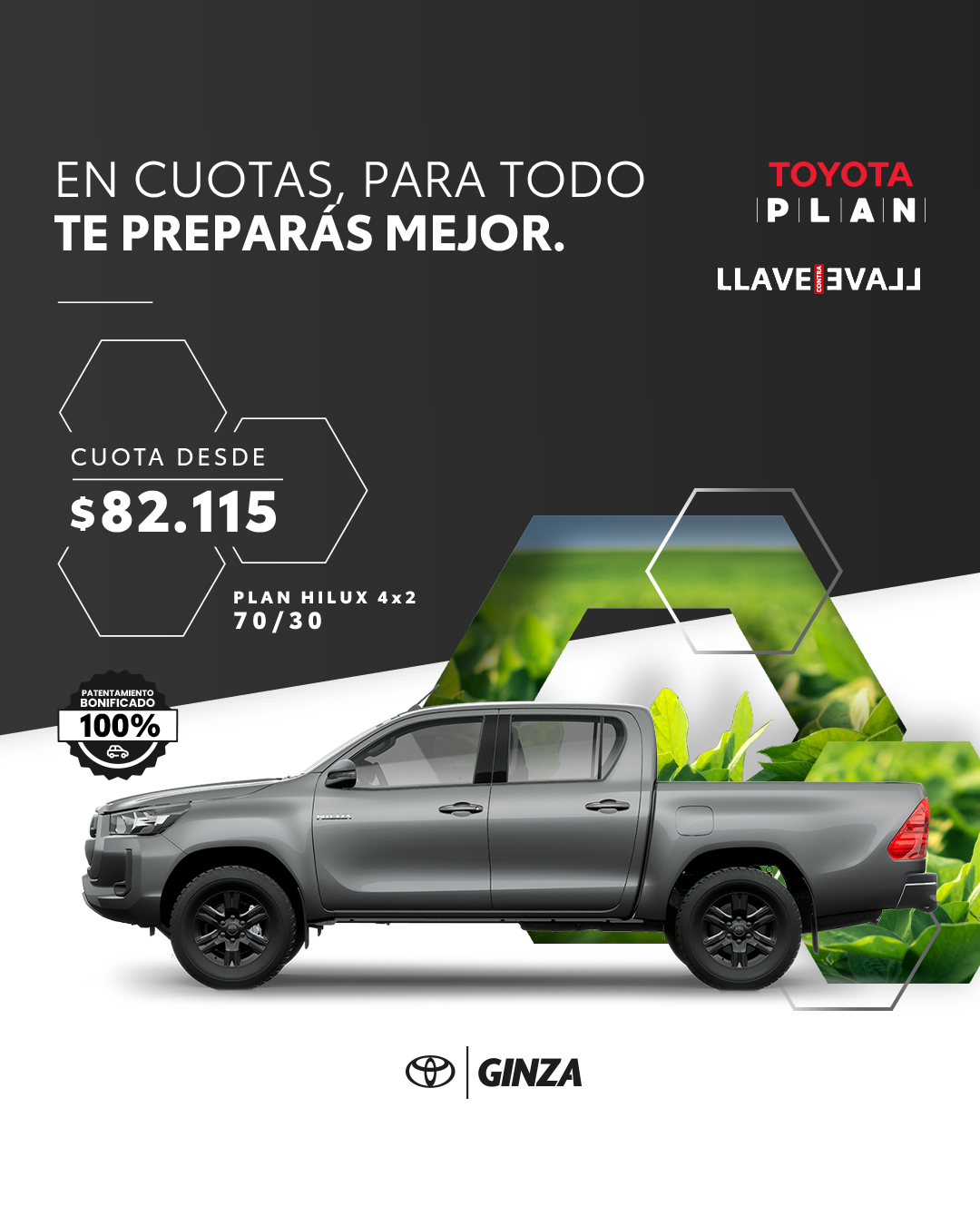 Ginza ofrece Toyota Plan, una financiación directa de fábrica para adquirir vehículos Toyota