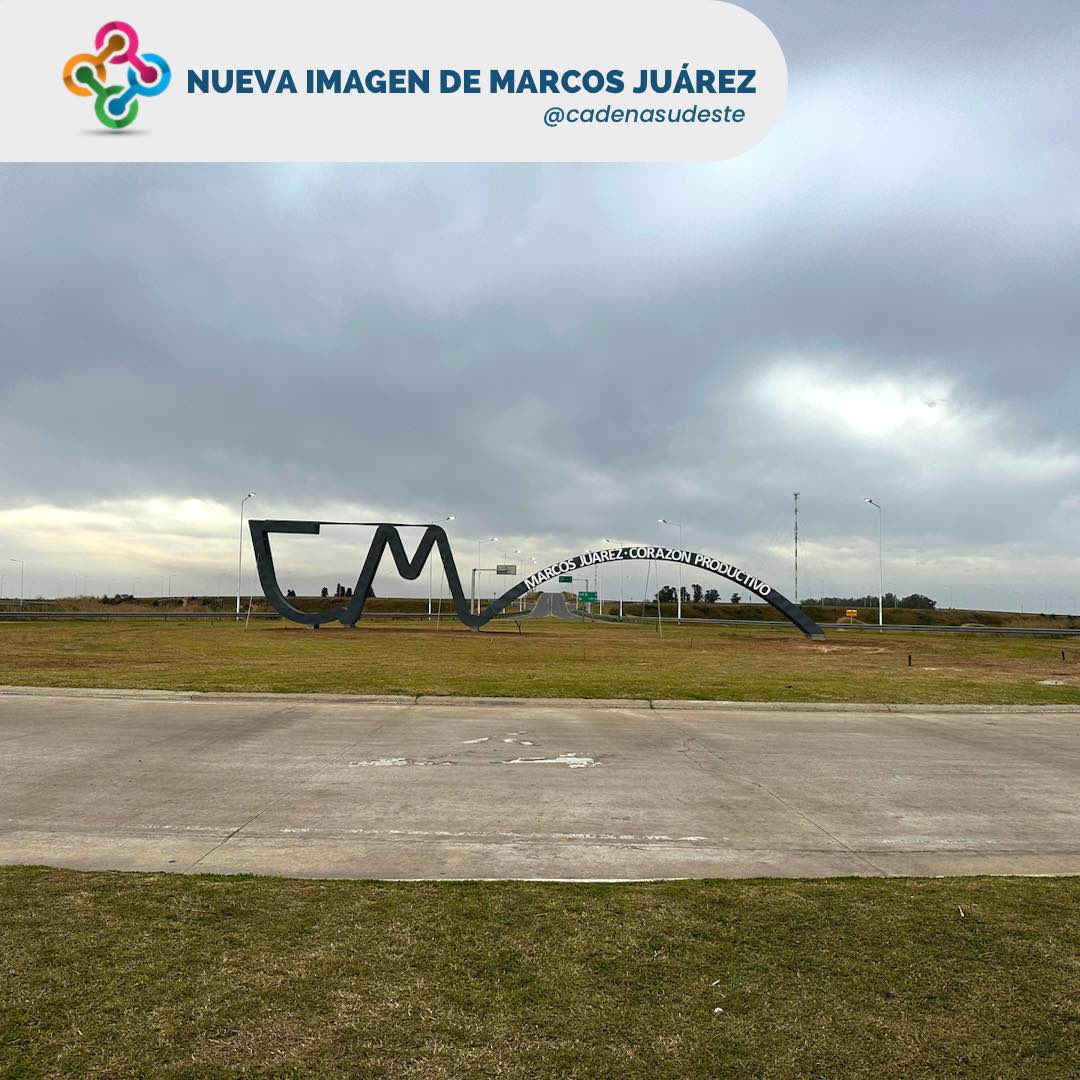 Marcos Juárez ya tiene su escultura en el ingreso a la ciudad 