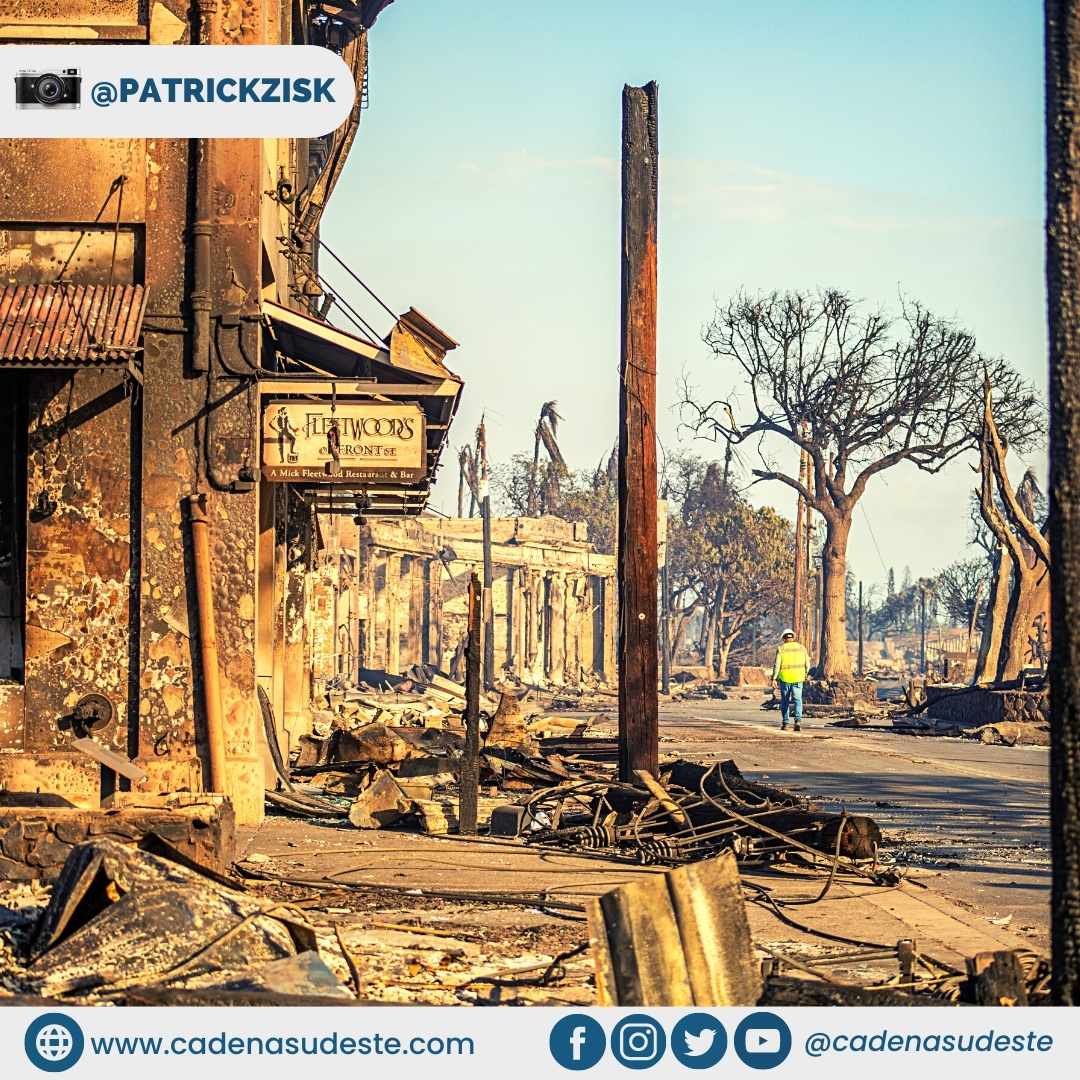 “Conocía la ciudad perfectamente pero cuando entré no podía decir dónde estaba parado”, dijo Patrick Zisk sobre los incendios en Hawái
