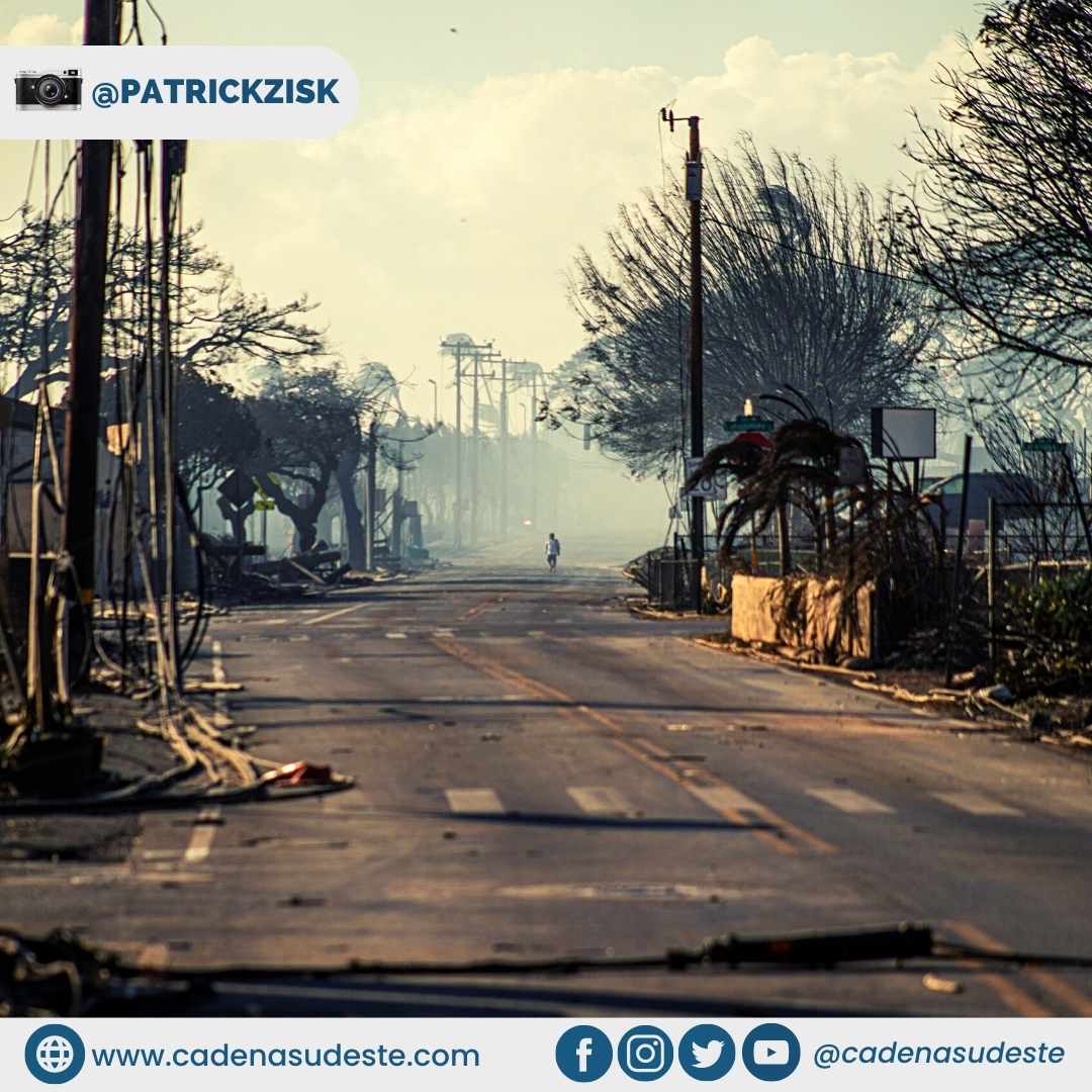 “Conocía la ciudad perfectamente pero cuando entré no podía decir dónde estaba parado”, dijo Patrick Zisk sobre los incendios en Hawái
