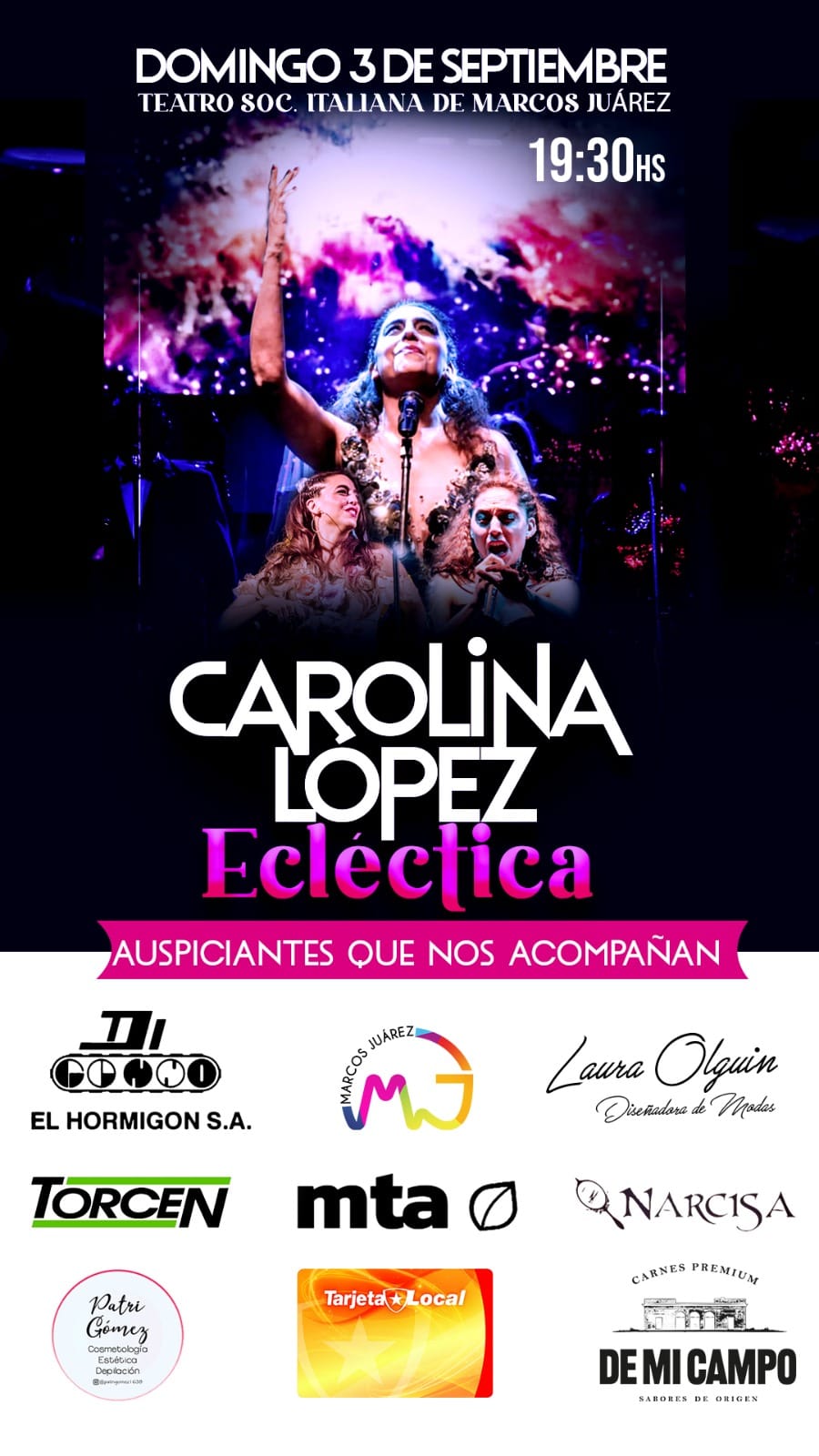 Carolina López presenta “Ecléctica”, un show de su recorrido musical