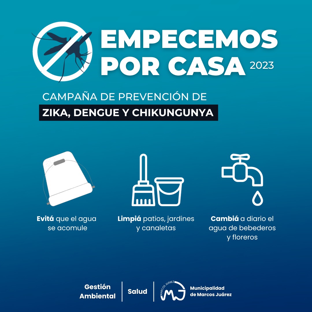 Continúa la campaña de limpieza de patios y jardines en Marcos Juárez