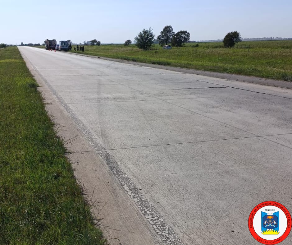 Accidente en la autopista  en el sentido Córdoba-Rosario sólo con daños materiales
