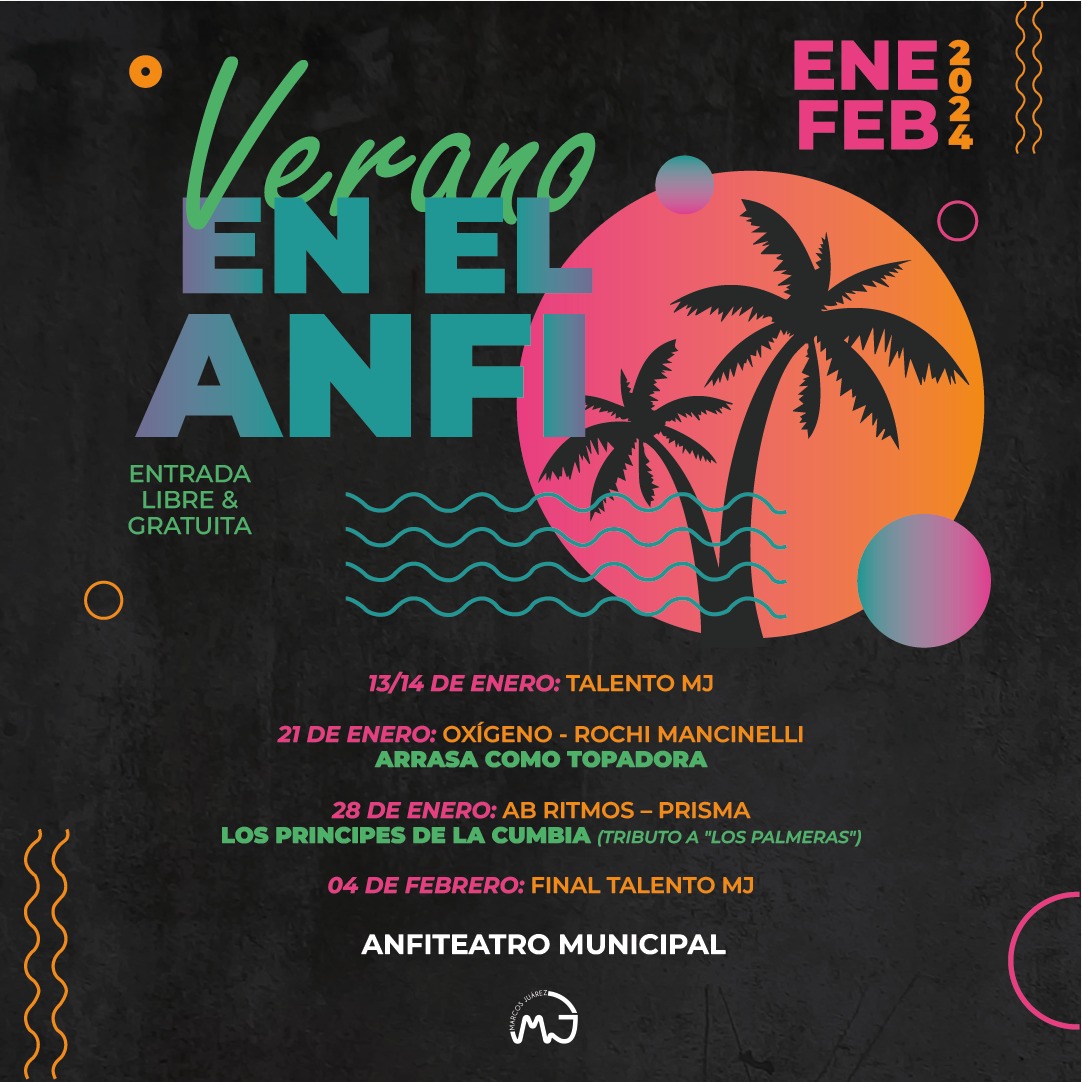 Grilla de artistas confirmada para el Verano en el Anfi 2024